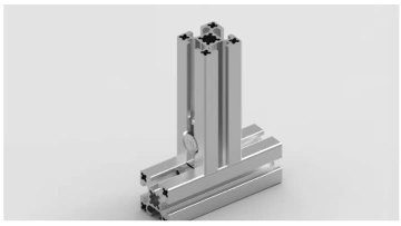  Intermediate connection mode of aluminum profile