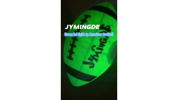 Green led light up glow American football