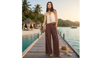 Relaxed Linen Wide-Leg Trousers