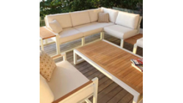 low price modern new design furniture High density sponge Metal  Waterproof   Aluminum alloy Hotel Patio Outdoor  Garden sofa1