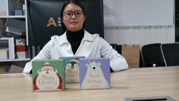 19 Christmas flap lid box