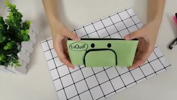 Custom high quality waterproof fashion PU pencil case
