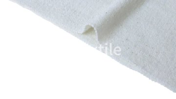 white color wool sequins blend shining fabric for outwear