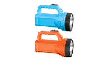 DP Manufacturers portable handheld led rechargeable spotlight flashlight searchlight with side emergency light1