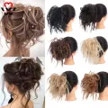 MANWEIScrunchy Hair Bun Synthetic Hair Extension Hairpieces For Women Messy Bun Chignon Elastic Hair Band Donut Wrap Ponytail