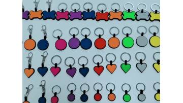Small round pet tag with lobster clasp MP4