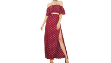 OEM Hign Quality Summer Maxi Dress Two Piece Set Women Clothing1