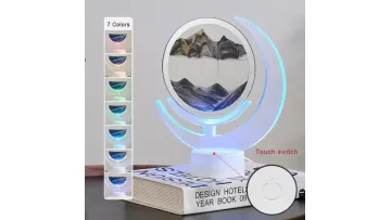 Mesmerizing Flowing Sand Desk Lamp with Colorful Charging Features1