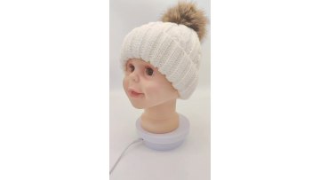 Knitted beanie hat