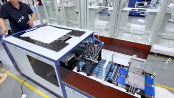 Double-layer Compact T-shirts Folding and Packing Machine