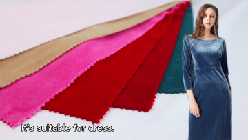 Pure short plush warm tough textiles velour warp knitting dyed ks  velvet clothing suit fabric for clothes1