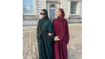 New Autumn Winter Corduroy Women Closed Abaya Plain Plus Size Modest Muslim Abaya Islamic Clothing Wholesale1