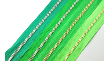 bossgoo Titanium Y teeth zipper with  plating colo