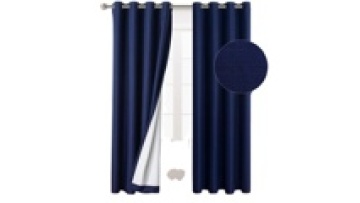 Solid Thermal 95% Blackout Window Curtin Hotel Panels Heat And Full Light Blocking Drapes Black Curtain For The Living Room1