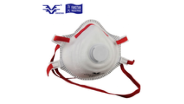 Customized Logo CE FFP3 dust mask White Disposable Niosh dust mask with breath valve1
