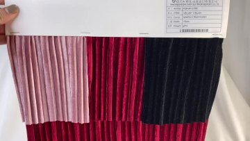 high quality textured stretch grey ice crushed tour velvet coat fabrics miyake pleated fabric for clothes1