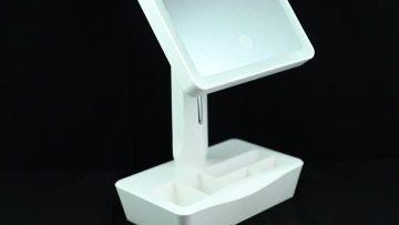 Lighted Vanity Mirror with Organizer Tray