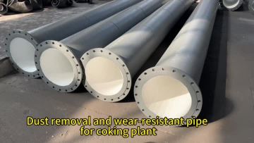 Ceramic patch wear-resistant tube