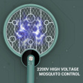 Foldable UV Physical Electric Mosquito Swatter Killer 2200V High Voltage Racket Insect Fly Repellent USB 3 Network Bug Zapper