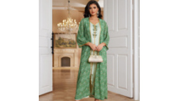 Dubai Tutkish Flower Embroidery Afghan Traditional Jibab Arab High Grade Temperament Silk Muslim Moroccan Kaftan Muslim Abaya1