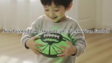 Lime-Shaped Light-Up Football | IPX8 Waterproof