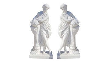 Twin Marble Sculptures Revealed
