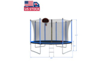 US local stock Outdoor 10ft Trampoline for Kids Family Happy Time  child trampoline1