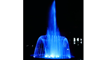 round small water fountain