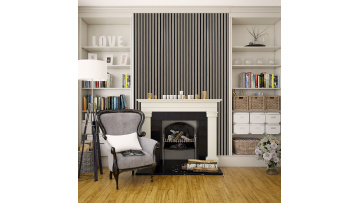 Real wood veneer slat panel 