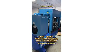 20HP 4-in-1 Integrated Screw Air Compressor