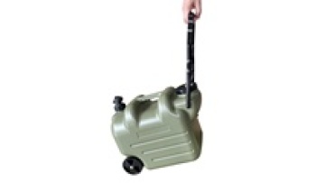 Portable PE Water Container with Faucet and Wheels for Outdoor Camping1