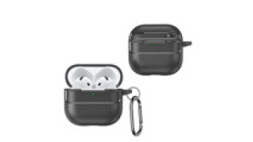Metal Buckle Fiber Stripe Auto Focus TPU Case for AirPods 4 (2024)1