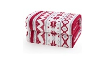 Christmas Gift Custom Printed 100% Polyester Fleece Soft Coral Blanket Queen Size1