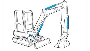 hydraulic cylinder for small excavator