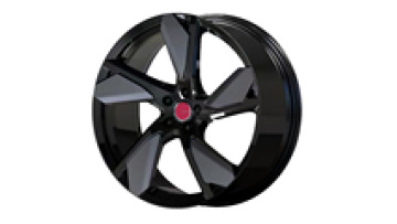 21 Inch Glossy Black CB 63.4mm Passenger Car Wheels for Jaguar Models1