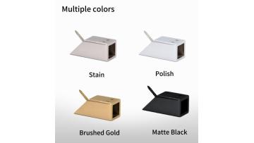 SVA-B0371C Brass Glass Support Bars Brackets Shower Door Connectors