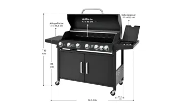 Outdoor Portable 3 Burner BBQ Cooking Stainless Steel Camping Gas BBQ Grill1
