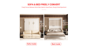 wall bed with sofa