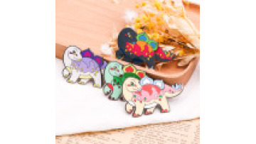 Cartoon rainbow Metal Badge Custom Enamel Charms Dyed Enamel Pin Charms for Jewelry Making Hard Enamel Pin Badge1