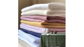 Factory Sale Woven 100% Cotton Slub Linen Fabric 220gsm For Table Cloths For Events Rectangular1