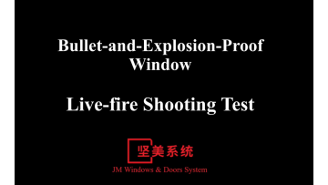 Tset for Bullet-and-explosion Proof Window