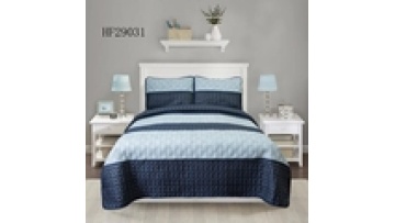 Modern bedroom wholesale newest design embroidery patchwork quilt bedspread set1