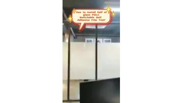 Install half of glass