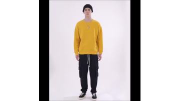 Men's Pullover Sweater OEM Customize Casual Round Neck Crewneck sweatshirt For Sale1