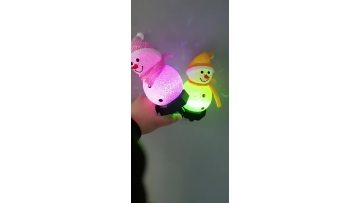 Solar Powered Snowman Ground Lamp