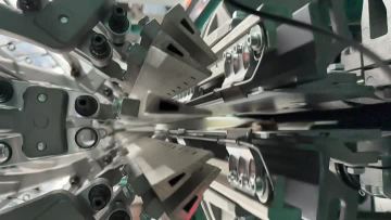 Double needle bar machine