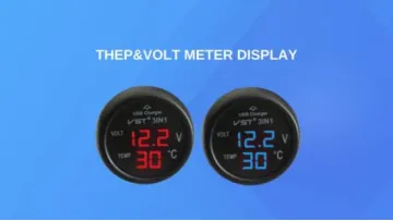 3 in 1 Digital Thermometer Car Battery Monitor Car-Mounted USB Auto Charger1