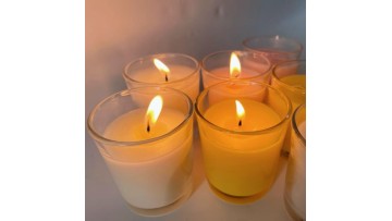 glass scented candle