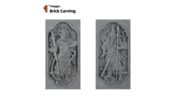 Chinese style door tower relief painting door god