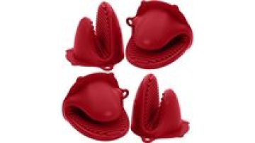 Bpa free food grade Silicone Mini Potholders Mitts Non-slip heat resisting Oven Mitt for baking1